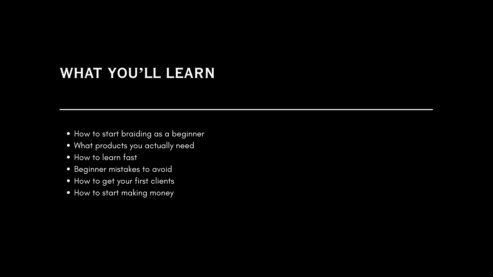 Beginner Braider Guide